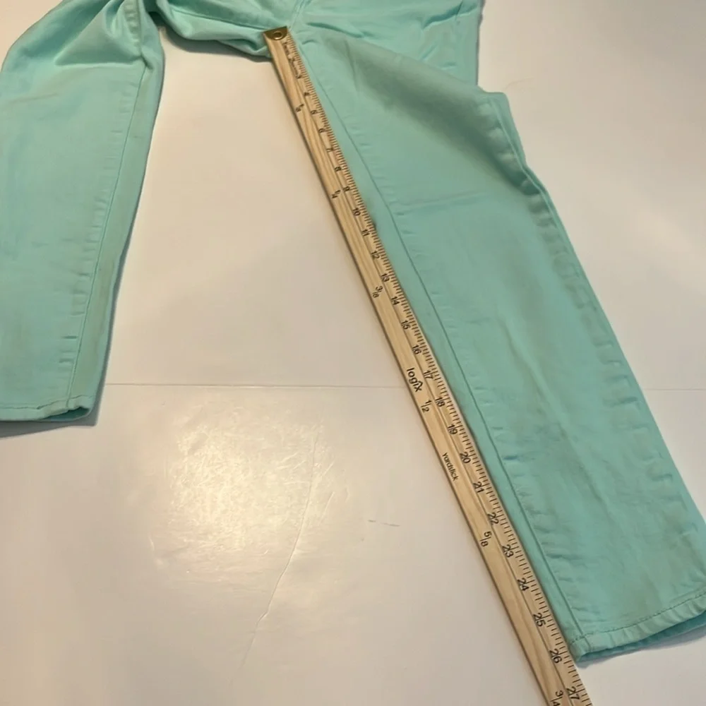 J. Crew Toothpick Mint Green Jean Size 24